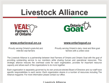 Tablet Screenshot of livestockalliance.ca